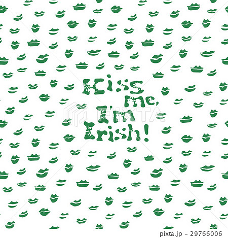 Kiss me, I am Irish. Lettering t-shirt design. 29766006