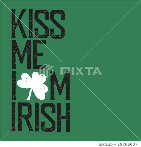 Kiss me, I am Irish. Lettering t-shirt design.  29766007