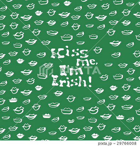 Kiss me, I am Irish. Lettering t-shirt design. 29766008