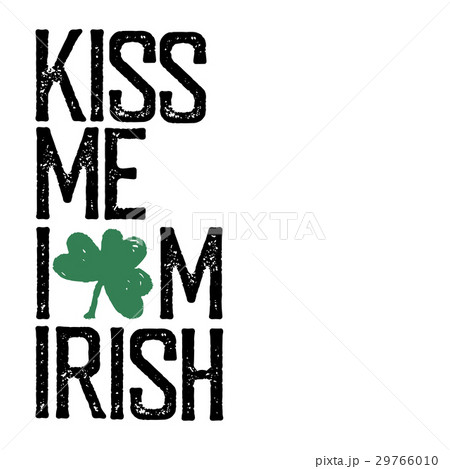 Kiss me, I am Irish. Lettering t-shirt design 29766010