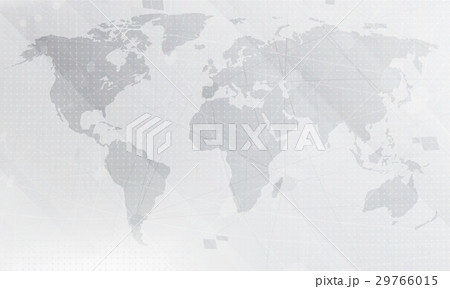 Abstract light grey world map background.   29766015