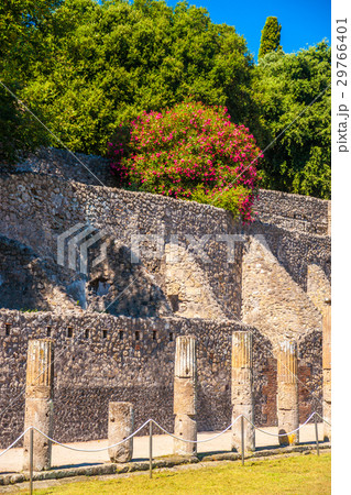 The famous antique site of Pompeii, near Naples. The famous antique site of Pompeii, near Naples. 29766401