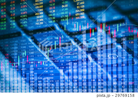 Stock market indicator and financial data view  29769158