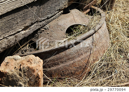 Rusty wheel disk in the yard 19667 Rusty wheel disk in the yard 19667 29770094