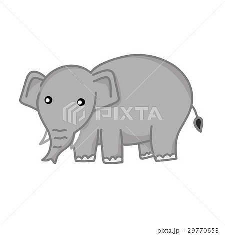 cute elephant isolated illustration 29770653