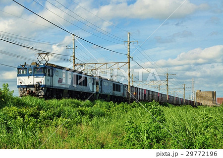 武蔵野線を走るEF64形牽引の貨物列車 武蔵野線を走るEF64形牽引の貨物列車 29772196