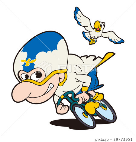 競輪選手キャラクター 競輪 自転車競技 のイラスト素材