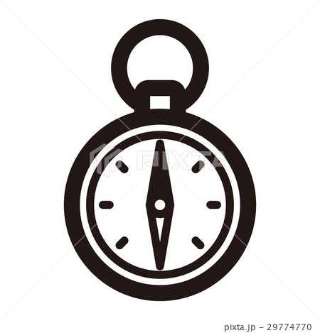 方位磁石のイラスト素材