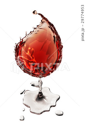 red wine glass on a white background red wine glass on a white background 29774953
