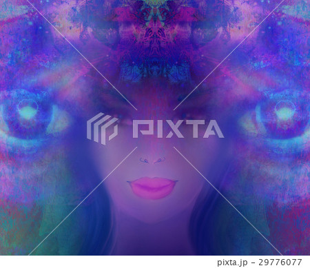 Woman with third eye, psychic supernatural senses 29776077