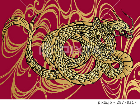 龍 和柄 ベクターのイラスト素材 [29778317] - PIXTA