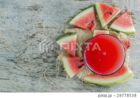 Fresh watermelon juice for health,Top view. Fresh watermelon juice for health,Top view. 29778538