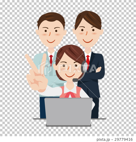Business team operator - Stock Illustration [29779416] - PIXTA