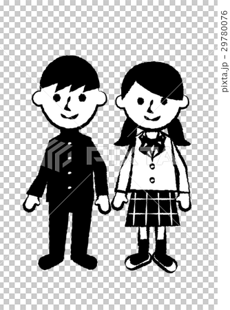 学生 全身 笑顔のイラスト素材 学生 全身 笑顔のイラスト素材