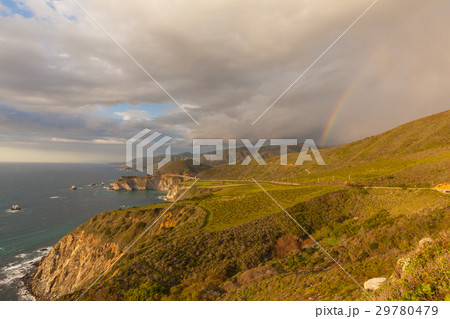 Storm Over Bixby Bridge California Storm Over Bixby Bridge California 29780479
