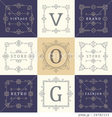 Set Logos and Ornament 29782153
