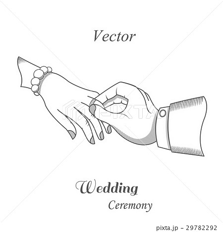 Illustration Of Wedding Ceremonyのイラスト素材