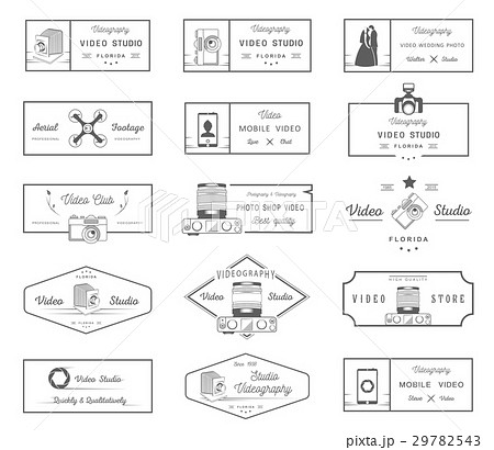 Set of Vector Logos and Badges Video 29782543