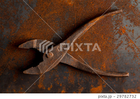 Old rusty pliers tools 29782732
