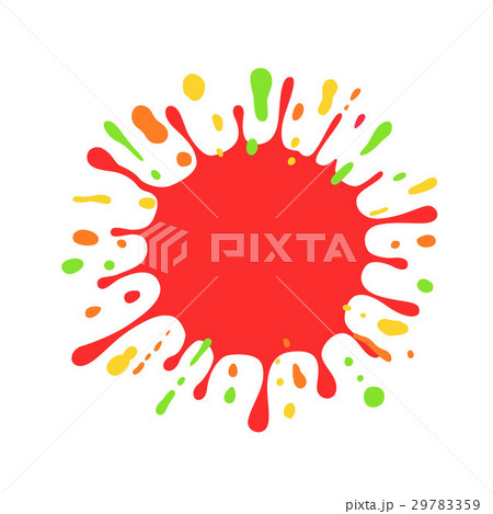 vector silhouettes of colored blots vector silhouettes of colored blots 29783359