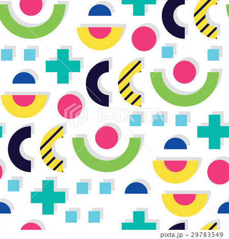 Seamless pattern in 90 80 style Seamless pattern in 90 80 style 29783549