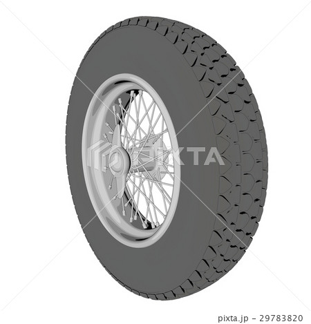 Automotive wheel isolated on white. 3D render Automotive wheel isolated on white. 3D render 29783820