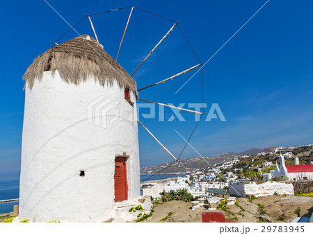 Architecture and sea view in Mykonos 29783945