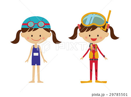 女の子　２パターン 29785501