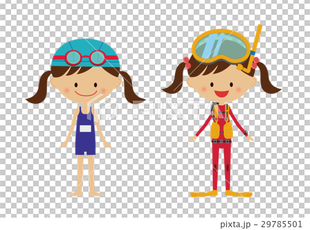 女の子　２パターン 29785501