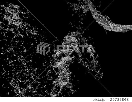 流れる水のイラスト素材