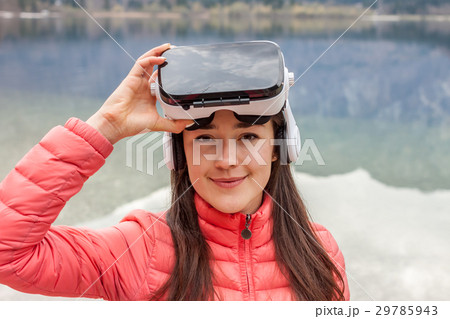 young woman in VR glasses young woman in VR glasses 29785943