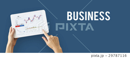 Financial forex business chart report 29787116
