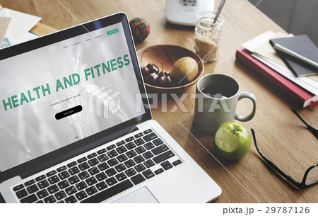 Healthy lifestyle online webpage interface 29787126