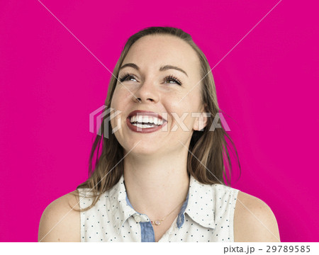 Caucasian Woman Smiling Happy Cheerful 29789585