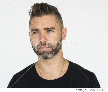 Man Serious Studio Portrait Concept Man Serious Studio Portrait Concept 29790216