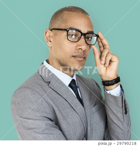 African Descent Business Man Glasses Concept 29790218