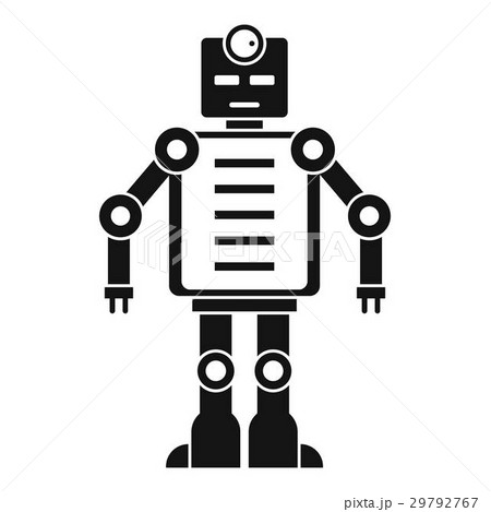 Artificial intelligence robot icon, simple style Artificial intelligence robot icon, simple style 29792767