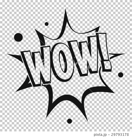 WOW, explosion effect icon, simple style 29793178