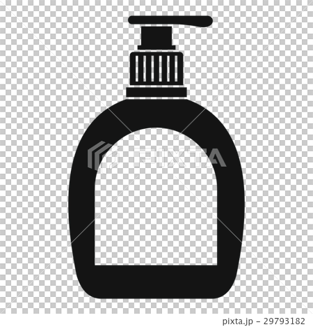 Bottle with liquid soap icon, simple style Bottle with liquid soap icon, simple style 29793182