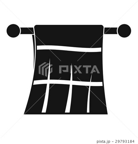 Towel on a hanger icon, simple style Towel on a hanger icon, simple style 29793184