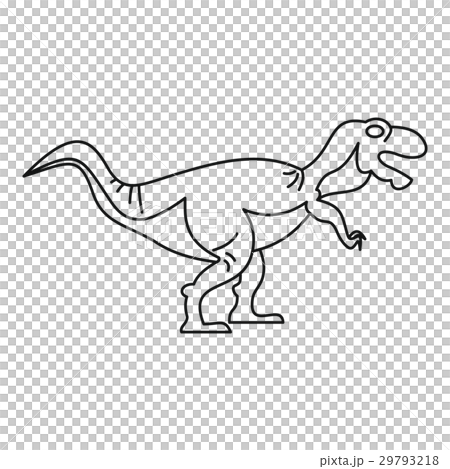 Tyrannosaur icon, outline style Tyrannosaur icon, outline style 29793218