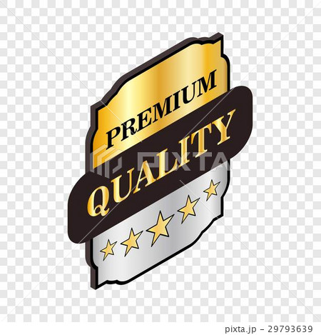 Square label premium quality isometric icon 29793639