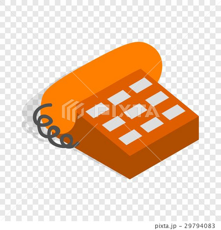 Phone handset isometric icon Phone handset isometric icon 29794083