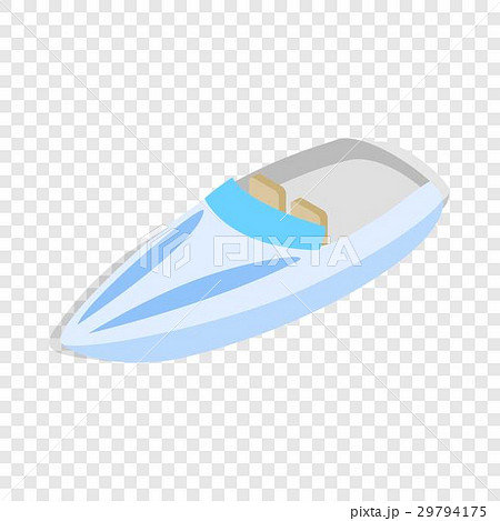 Blue speed boat isometric icon Blue speed boat isometric icon 29794175