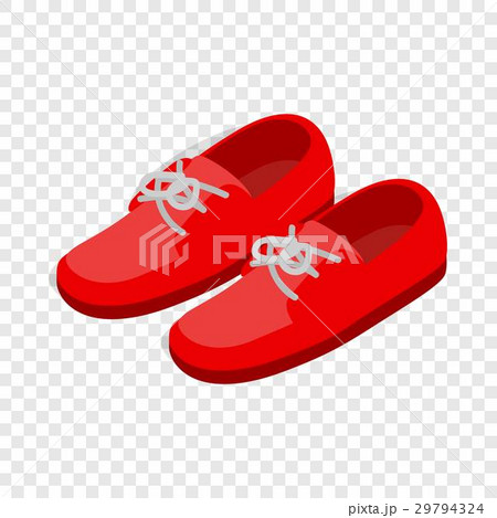 Pair of red shoes isometric icon - Stock Illustration [29794324] - PIXTA