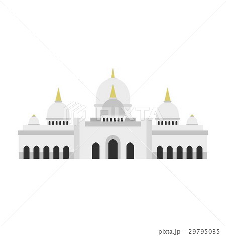 Taj Mahal icon, flat style Taj Mahal icon, flat style 29795035