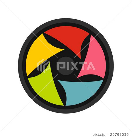 Video lens icon, flat style Video lens icon, flat style 29795036