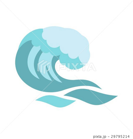 Big wave icon, cartoon style 29795214