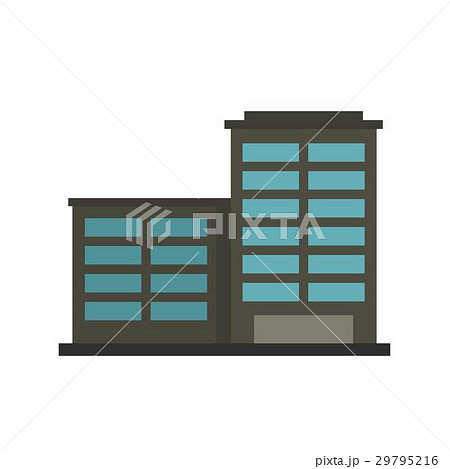 Manufacturing factory building icon, flat style 29795216