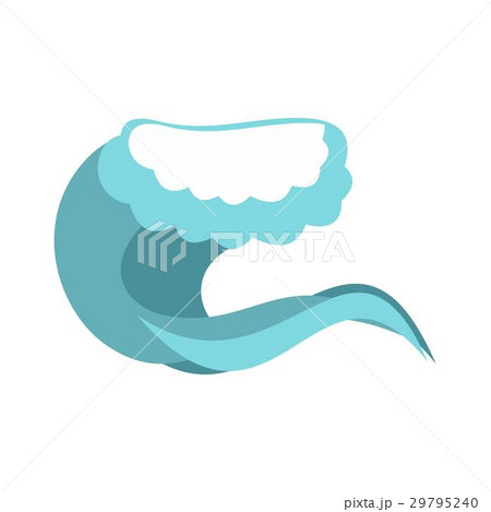 Foamy wave icon, cartoon style 29795240
